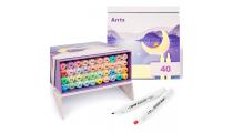 Dvipusiai markeriai - flomasteriai ARRTX Alp, 40 spalvų, pastelinių atspalvių
