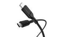 Premium kabelis USB-C - USB-C, PD60W (juodas, 2.1m)