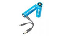 Baterijos 18650 įkraunamos su USB-C lizdu, 3.7V, 2500mAh, Li-Ion, 2vnt.